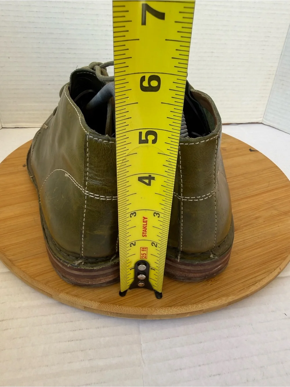 Cole Haan Nathan Chukka Ankle Boots Men’s 8.5 Olive Green Leather C12106